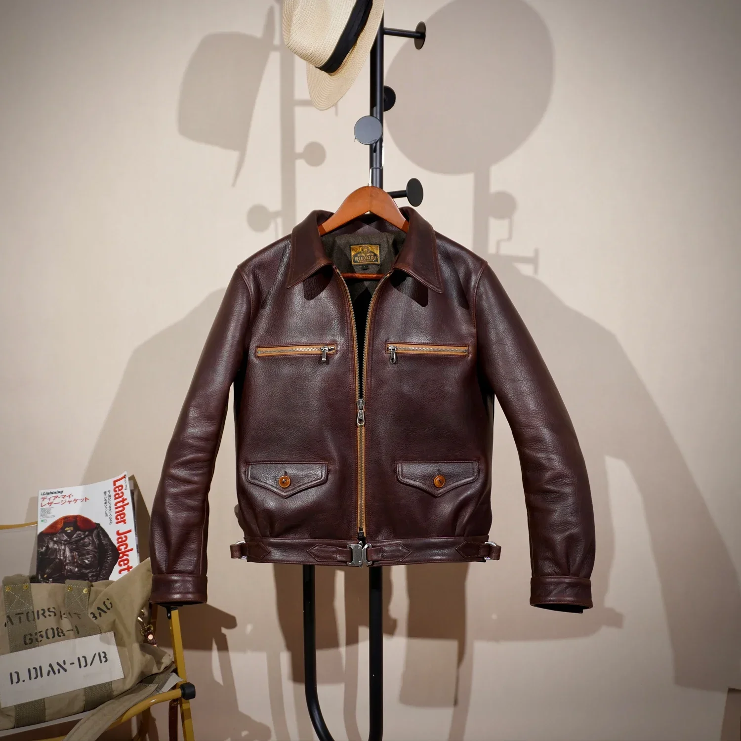 

Tailro Brando 1,8 мм тяжелая батик из воловьей кожи Hartman Aviator куртка мужская винтажная короткая куртка из натуральной кожи с лацканами