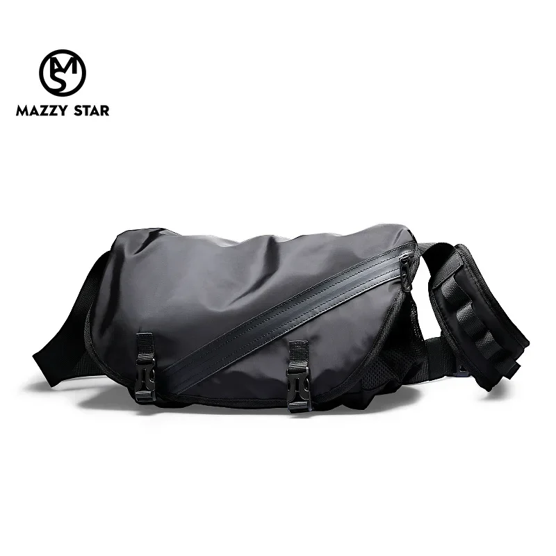 Mark Ryden  Hip Hop Shoulder Bag Tactical Streetwear Multi Pockets Ribbons School Chest Cargo Crossbody Bag Men Women