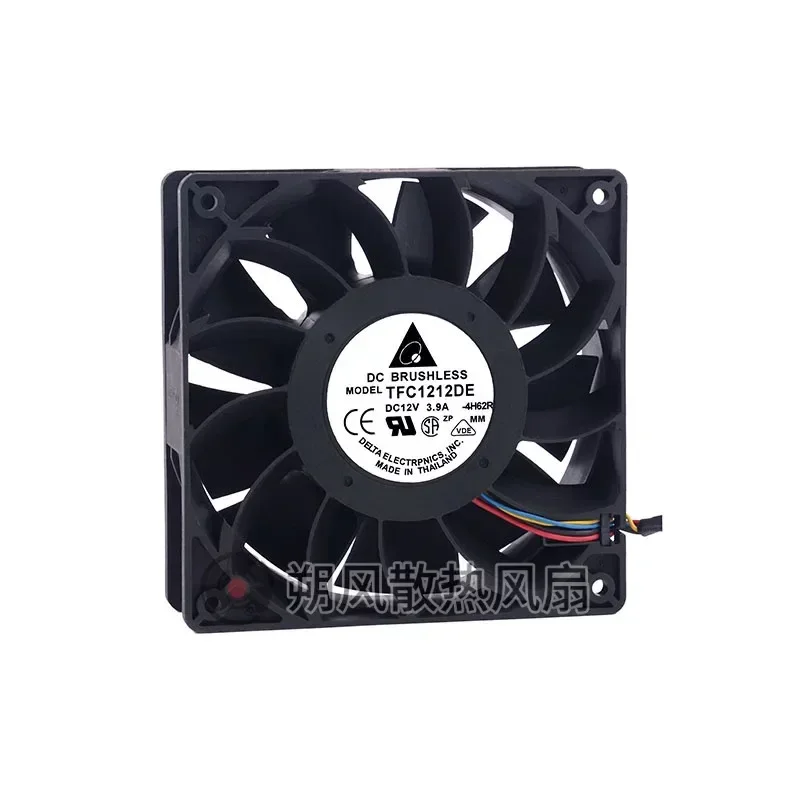 for Delta TFC1212DE 12038 12V 3.9A 12CM High Speed PWM Cooling Fan Large Air Volume Server Case Radiator