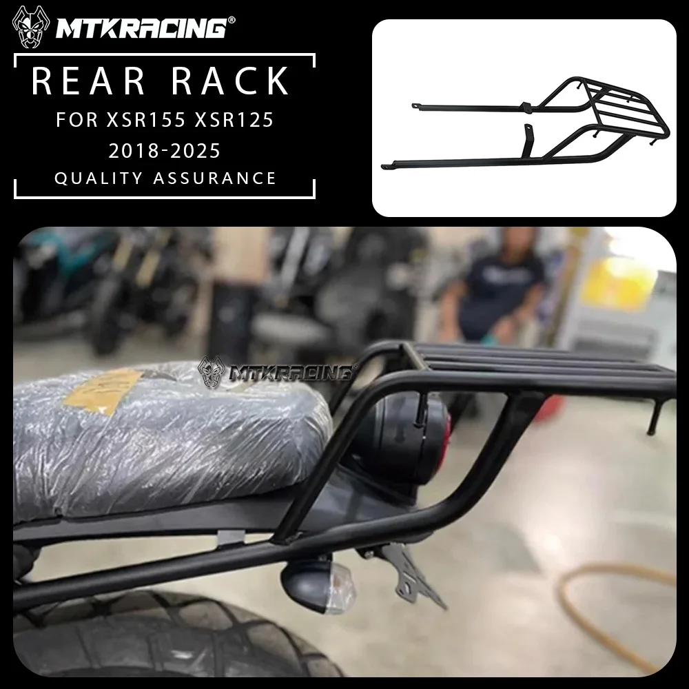 

For YAMAHA XSR155 XSR125 2018-2025 Motorcycle Accessories Rack Cargo Holder Top Box Carrier Shelf Bracket Rear Luggage