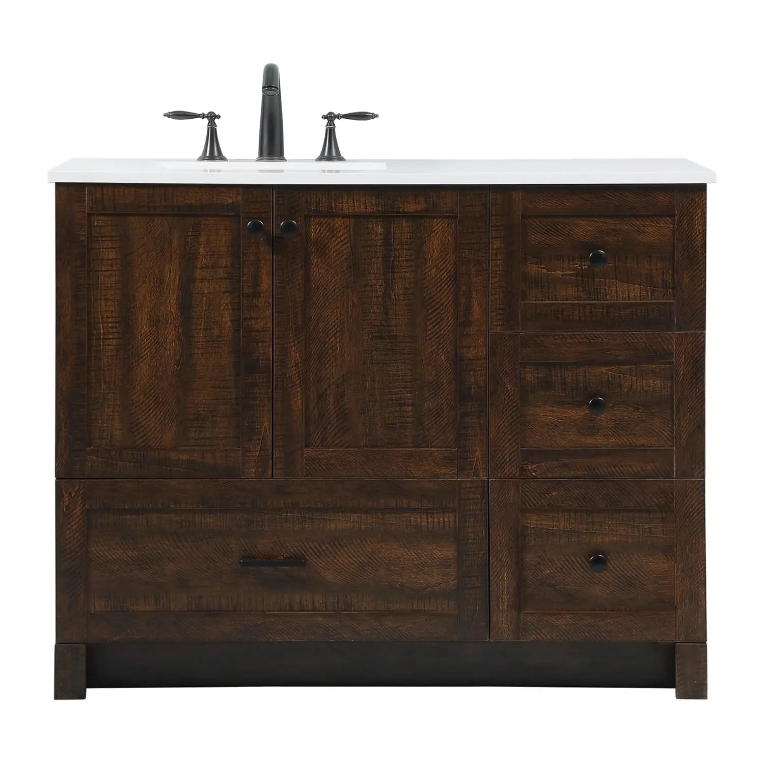 

42in Single Bathroom Vanity Soft-Close Storage Espresso Finish, Customized
