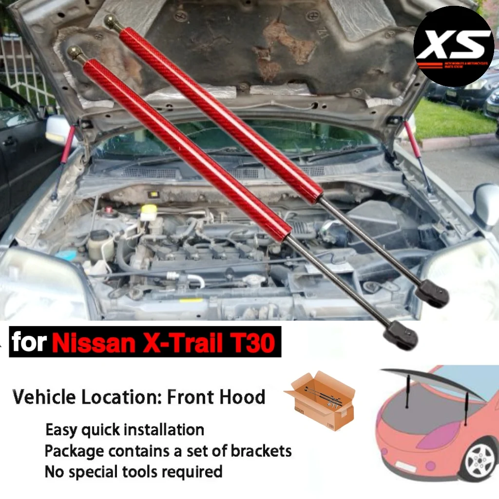 

Hood Struts Kit for Nissan X-Trail T30 2000-2007 Front Bonnet Modify Gas Struts Shock Damper Cylinders Lift Support Absorber Arm