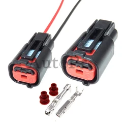 Terminal de cableado impermeable para coche, conector eléctrico para automóvil, accesorios automotrices, 2 orificios, 15383213, 13579999, 1 Juego