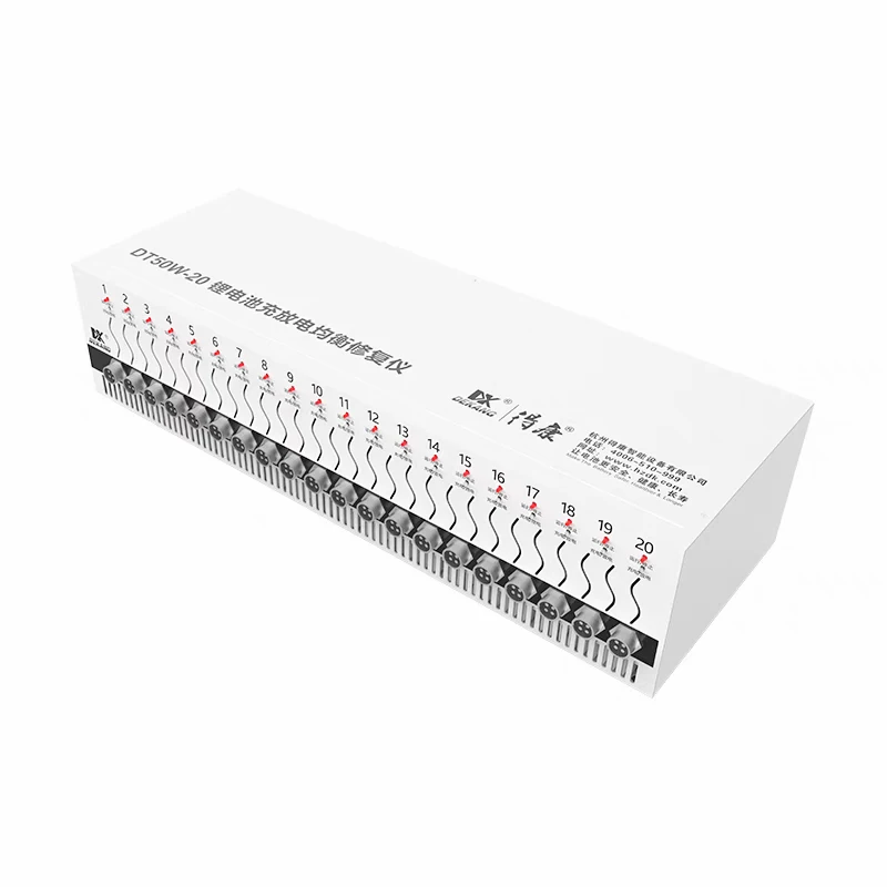 DT50W-20 pro 20 Channels Lithium Ion Battery Tester 5V operation up to 200A Balance Maintenance Equipment for variety Batteries