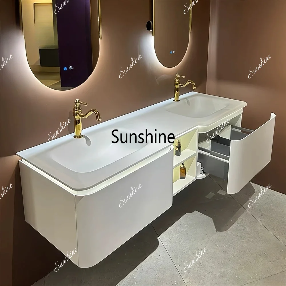 Cream wind smart sensor light double basin arc with side grid