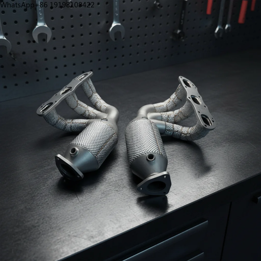 CSZ Sport Exhaust Manifolds Porsche 911 991.1 3.8L 304 Stainless Steel Heat Shield Surface High Temp