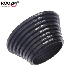 Metal Step Up Rings Lens Adapter Filter Set Aluminum Ring Universal Lens 37-49 49-52 52-55 55-58 58-62 62-67 67-72 72-77 77-82mm