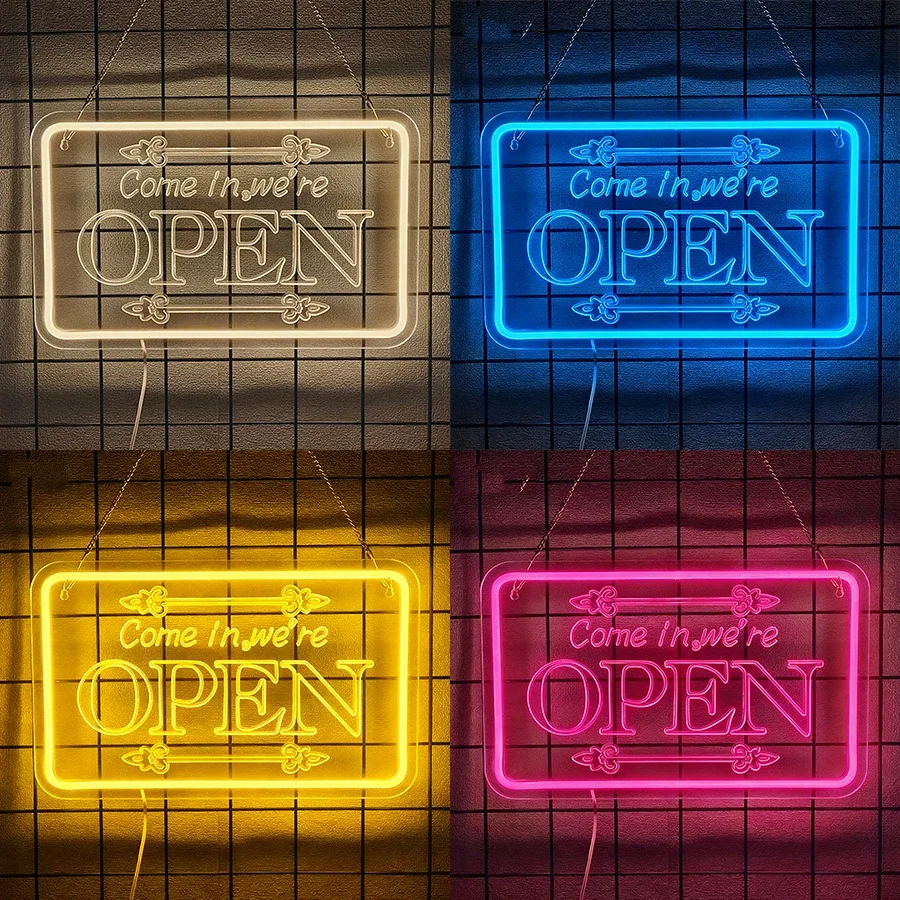 

Open Sign Powered by USB,for Party Club Hotel Window Wall Store，LED Open Signs for Business,Neon Open Sign.