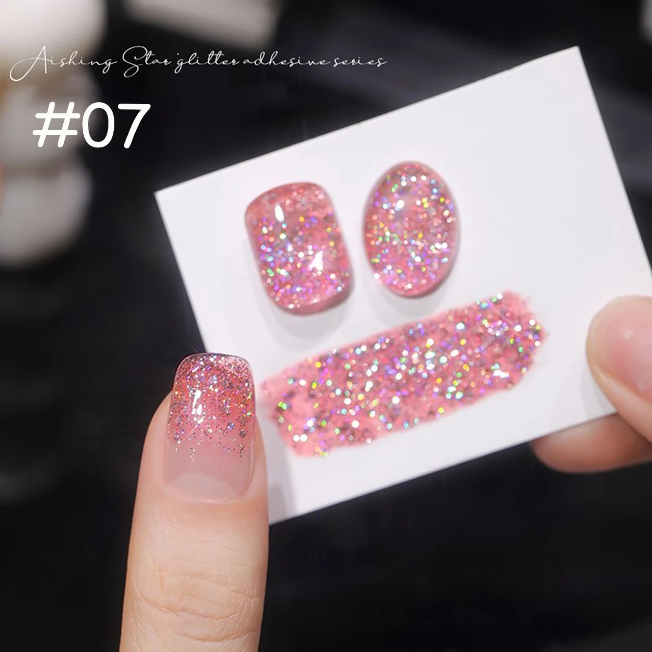 WS 10ML 1-8Pcs Pink Glitter Fluorescent Reflective Nail Gel Polish Flash Effect Neon Semi Permanent UV LED Gel Nail Art Manicure