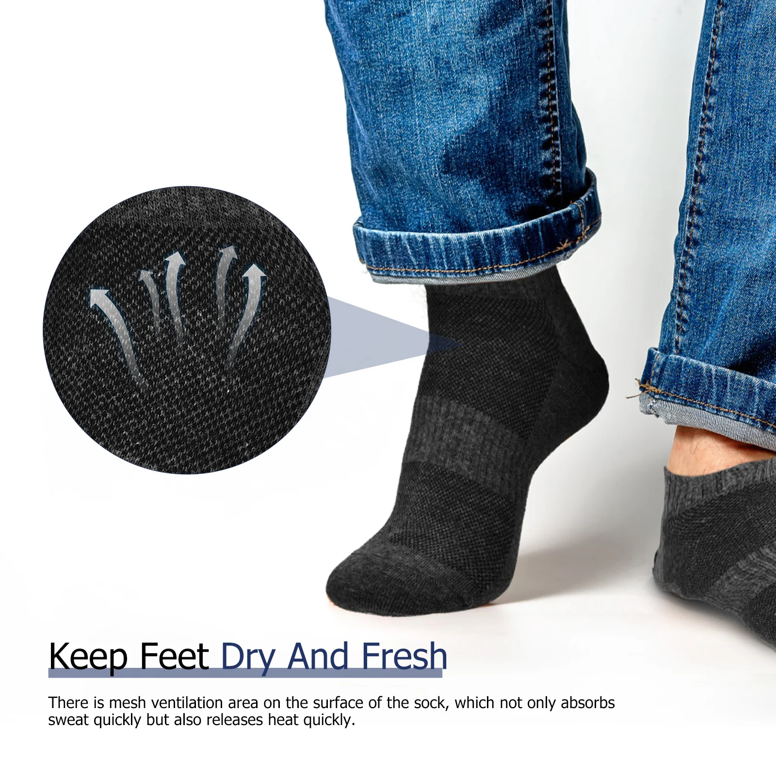 

9 пар мужских носков для бега, хлопковые дышащие низкие носки до щиколотки для пеших прогулок, велоспорта, спорта, мужские носки для бега