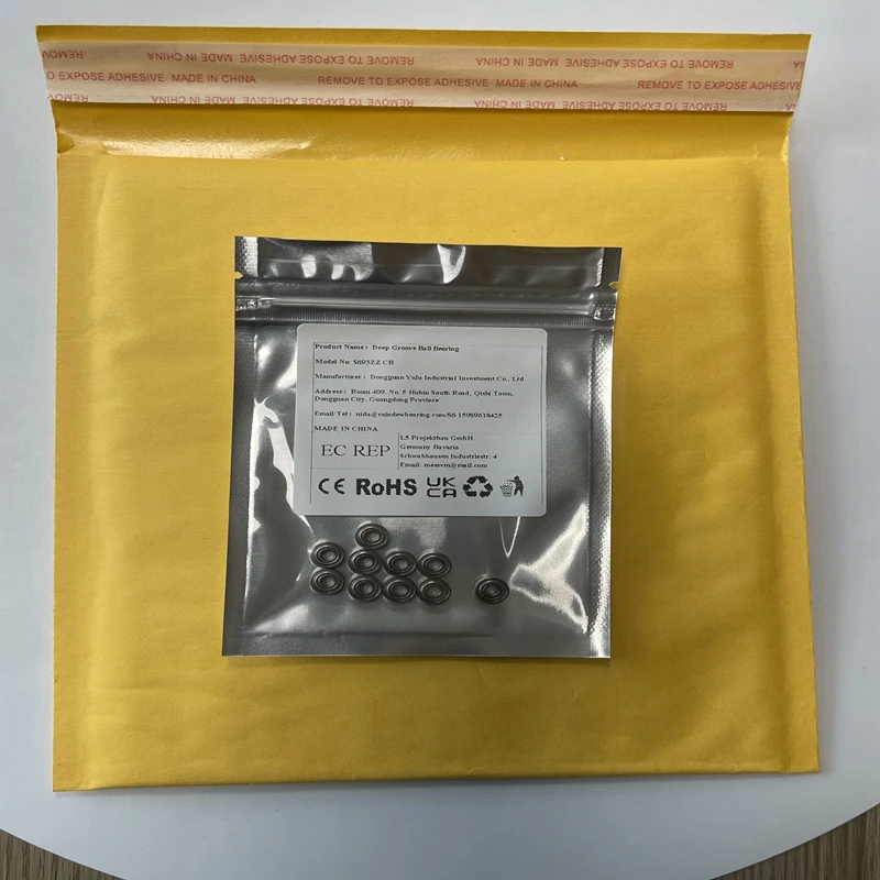 

10PCS S693ZZ CB 3x8x4 mm Ceramic Bearing ABEC-7 Stainless Steel Hybrid Ceramic Ball Bearing