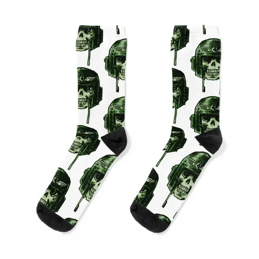 Guard Skull Green Socks snow christmas stocking men cotton high quality Socks For Man Women's