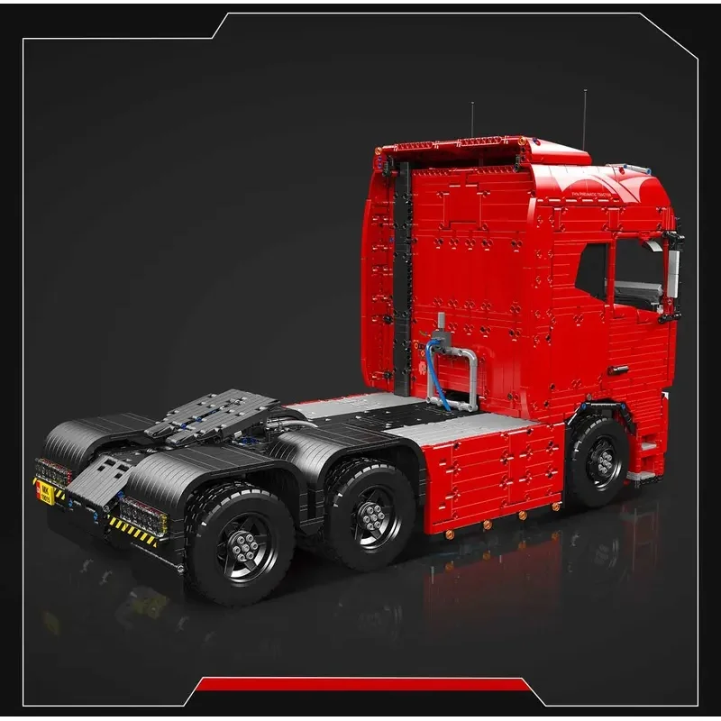 MOULD KING 19015 19015T Remote Control High-Tech Truck Toys MOC Engineering Container Tractor Trailer Drag Board Building Blocks