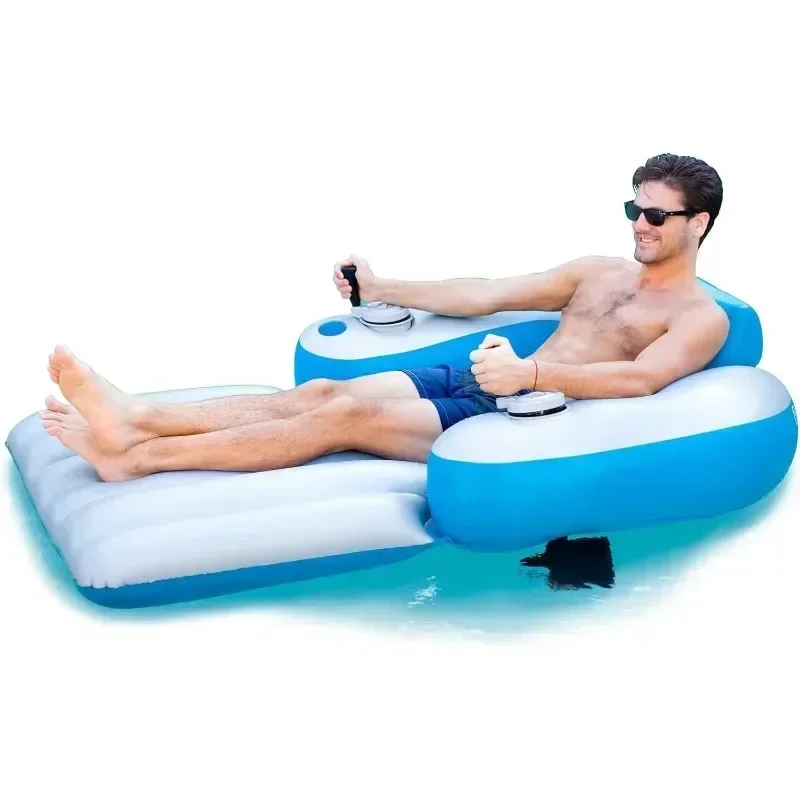 Lightweight Durable Motorized Inflatable Pool Lounger Water Hammock Raft for Pool or Lake Toy for Adults