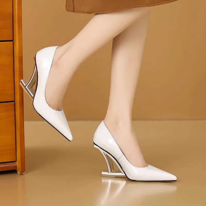 

Special Shape with Pointed Head Shallow Mouth Waterproof Table Fashion All-match Comfortable Non-slip Breathable Women's Shoes