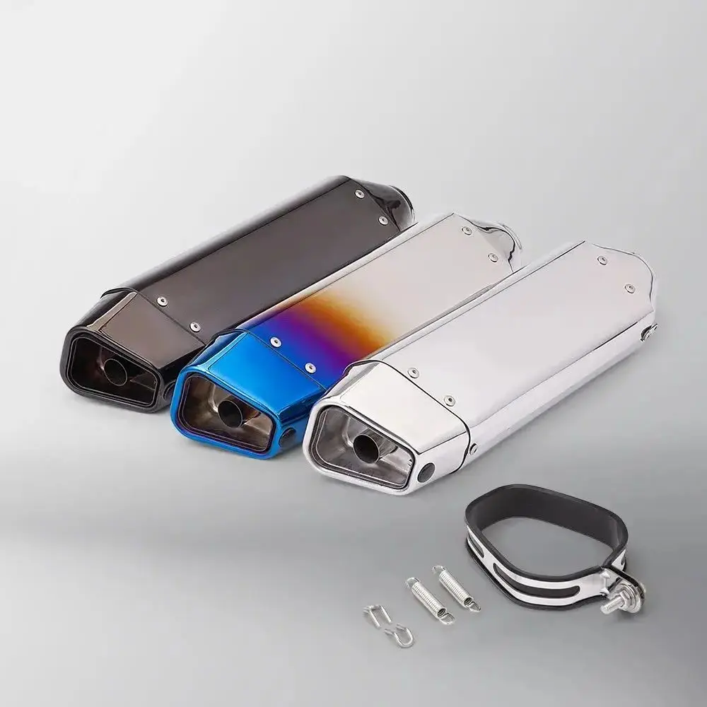 

For Honda Suzuki YAMAHA R3 MT07 R6 R15 ZX6R ZX10 Z900 Z400 CBR1000 GSXR1000 51mm Universal motorcycle exhaust muffler