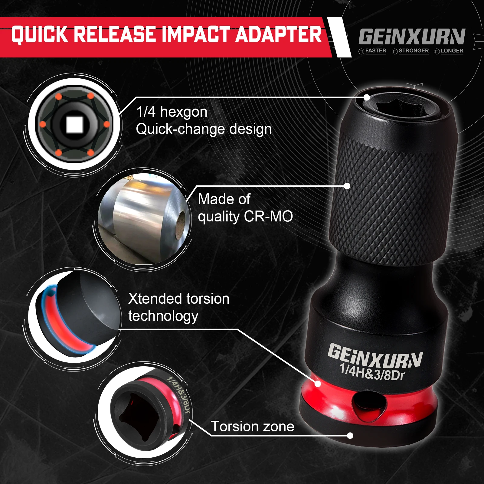 Geinxurn 38Pcs Tools Set Packaged with Water Pump Plier,Screwdriver Bit,mini ratchcting wrech and Tape Measure for Home Repairs