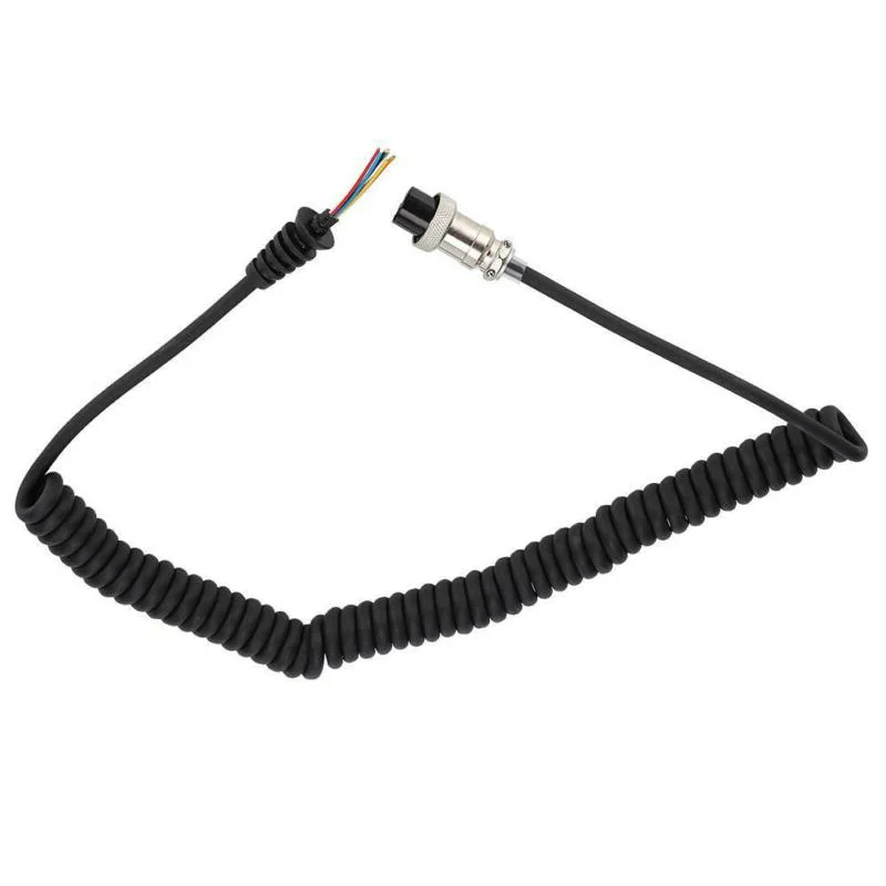 8 Pin Mic Cable Cord For Alinco EMS-57 EMS-53 VHF/UHF Band Round Plug Microphone Extension Cable Replacement Walkie Talkie Parts