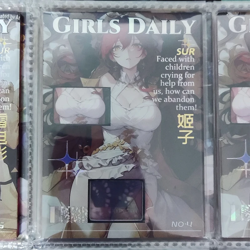 Anime déesse histoire LGP SUR SQP cartes Albedo Eula Raiden Shogun Furina cartes à collectionner cadeau d'anniversaire de noël jouets pour enfants