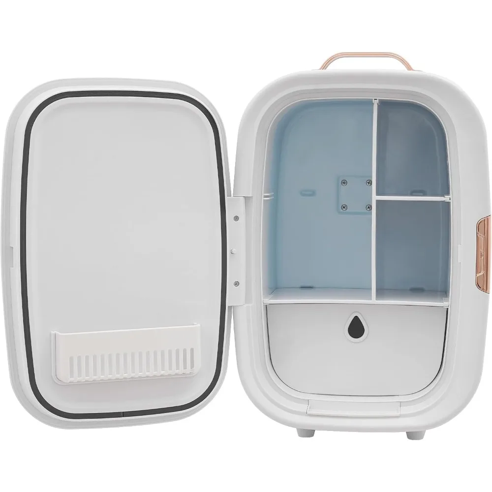 ثلاجة للعناية بالبشرة، ثلاجة صغيرة للمكياج سعة 12 لتر لغرفة النوم، مبرد محمول وثلاجة صغيرة مدمجة لمستحضرات التجميل والمشروبات،