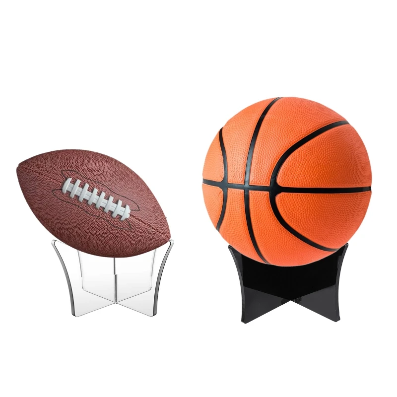 

Autograph Football Display Stand Ball Holder Clear Acrylic Support Base Rack Memorabilia Display Rack Cases