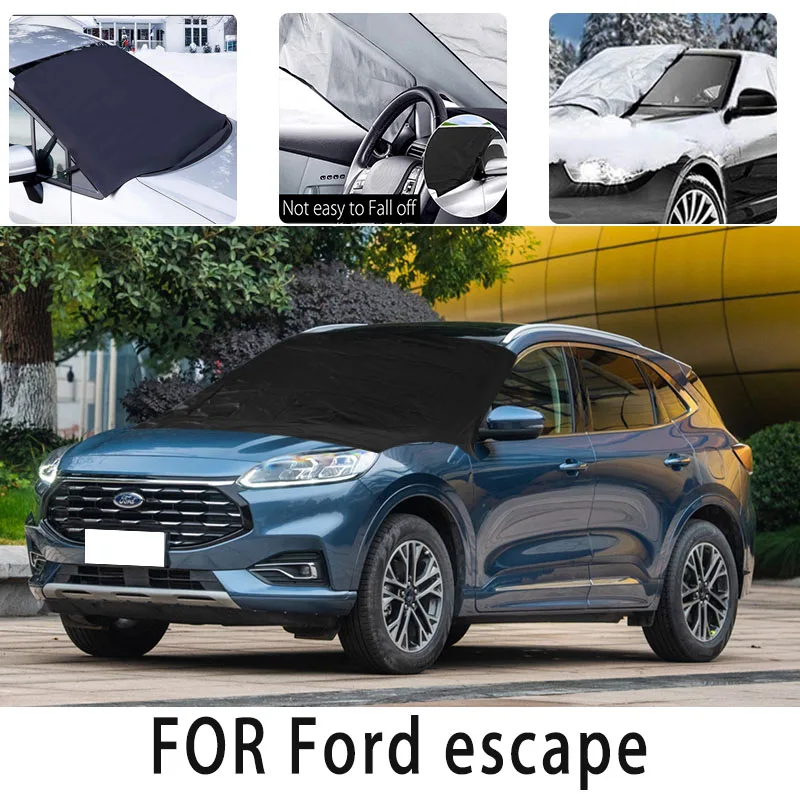 

Car snow cover front Snow blocking for Ford escape heat insulation sunshade Antifreeze wind Frost prevention car accessories