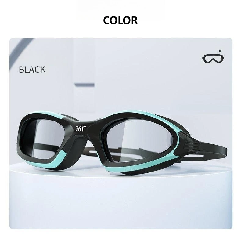 Professionelle Schwimmbrille, HD, wasserdicht, beschlagfrei, Silikon-Schwimmkappe, Wassersport-Ausrüstung für Männer und Frauen – Detail 10