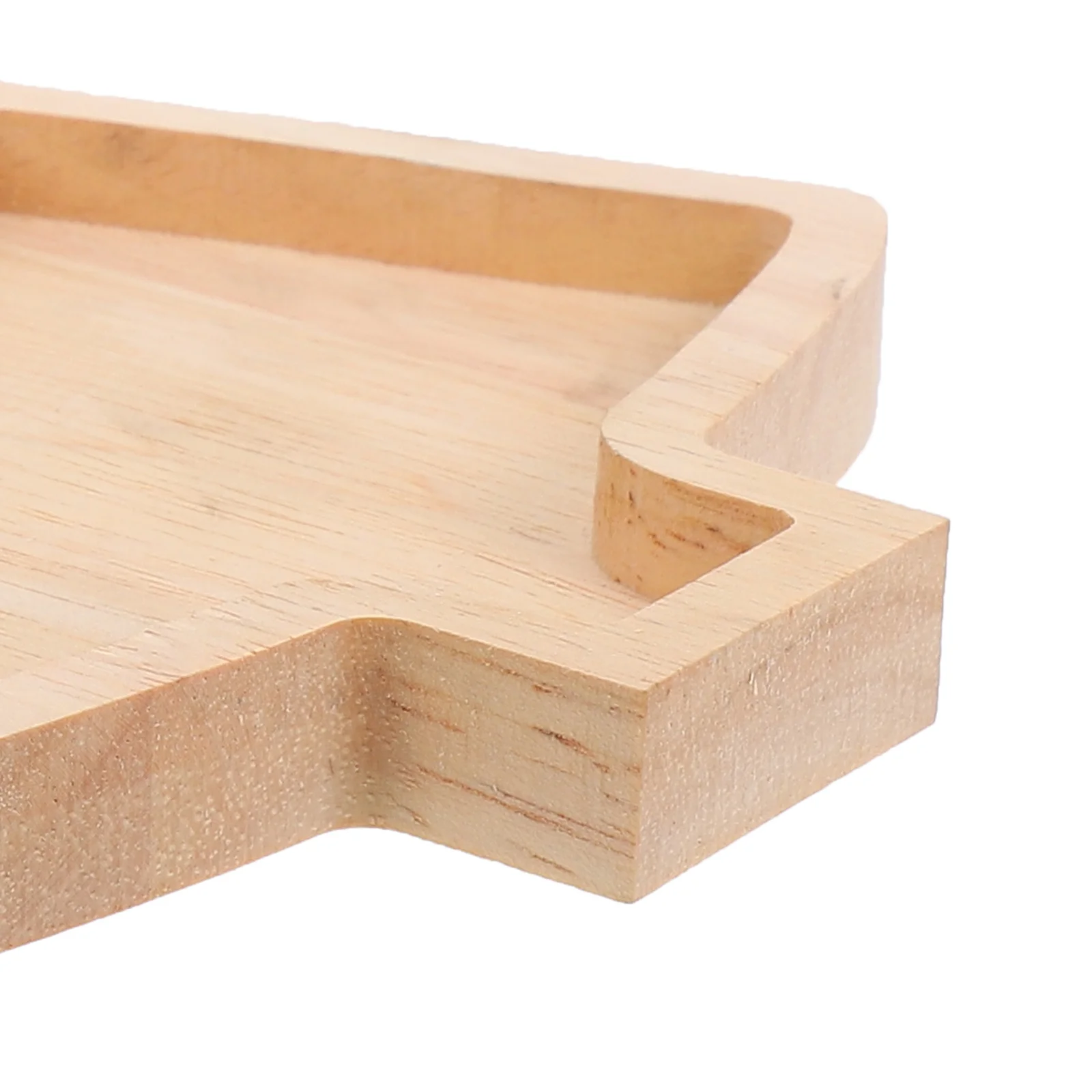 

Christmas Tree Shaped Wooden Serving Platter Unique Design Smooth Surface No Burrs for Fruits Snacks Desserts Nuts Storage