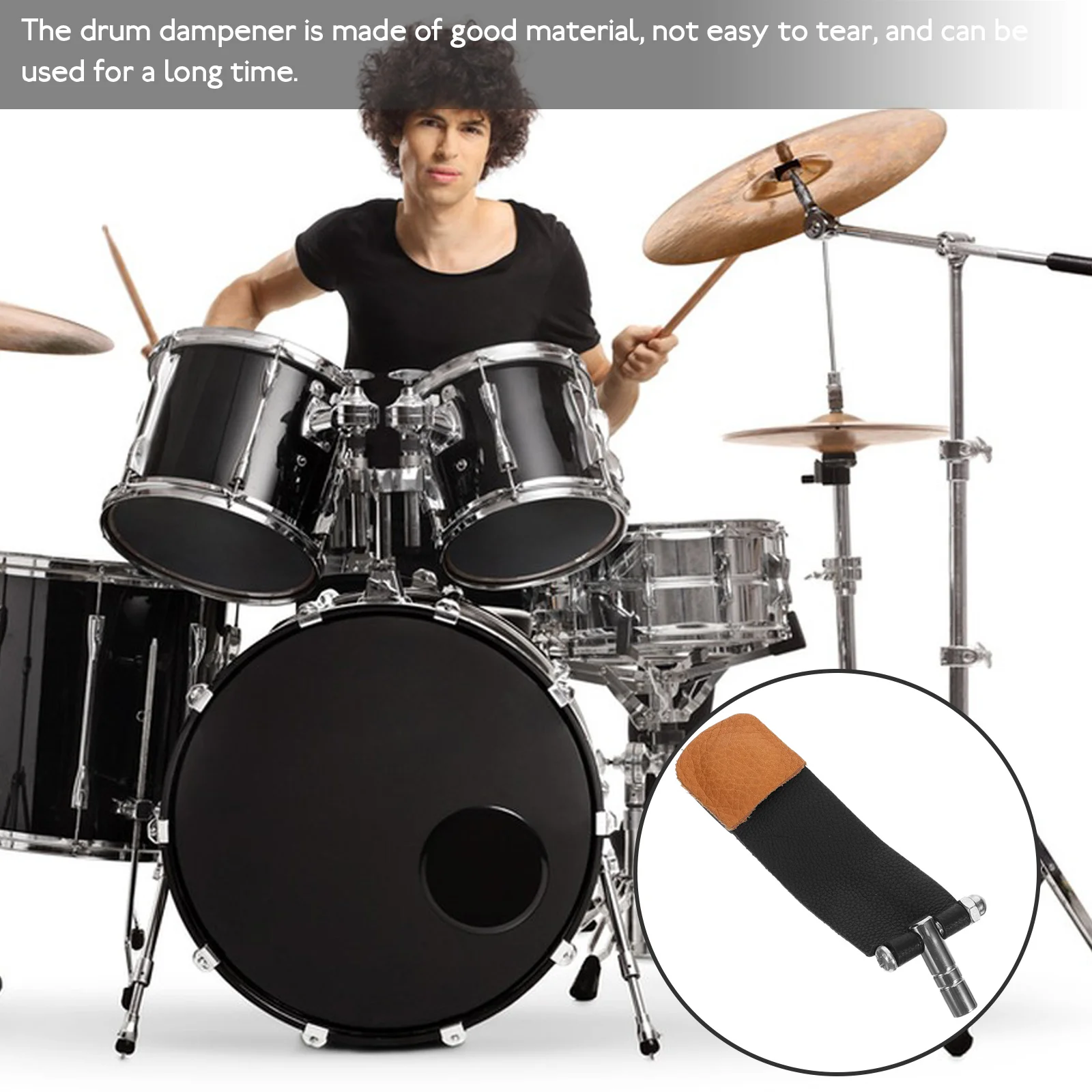 

Mute Dampener For Set Small Dampening Pad Accessories Drum Supplies Convenient Drum Pad Beginners