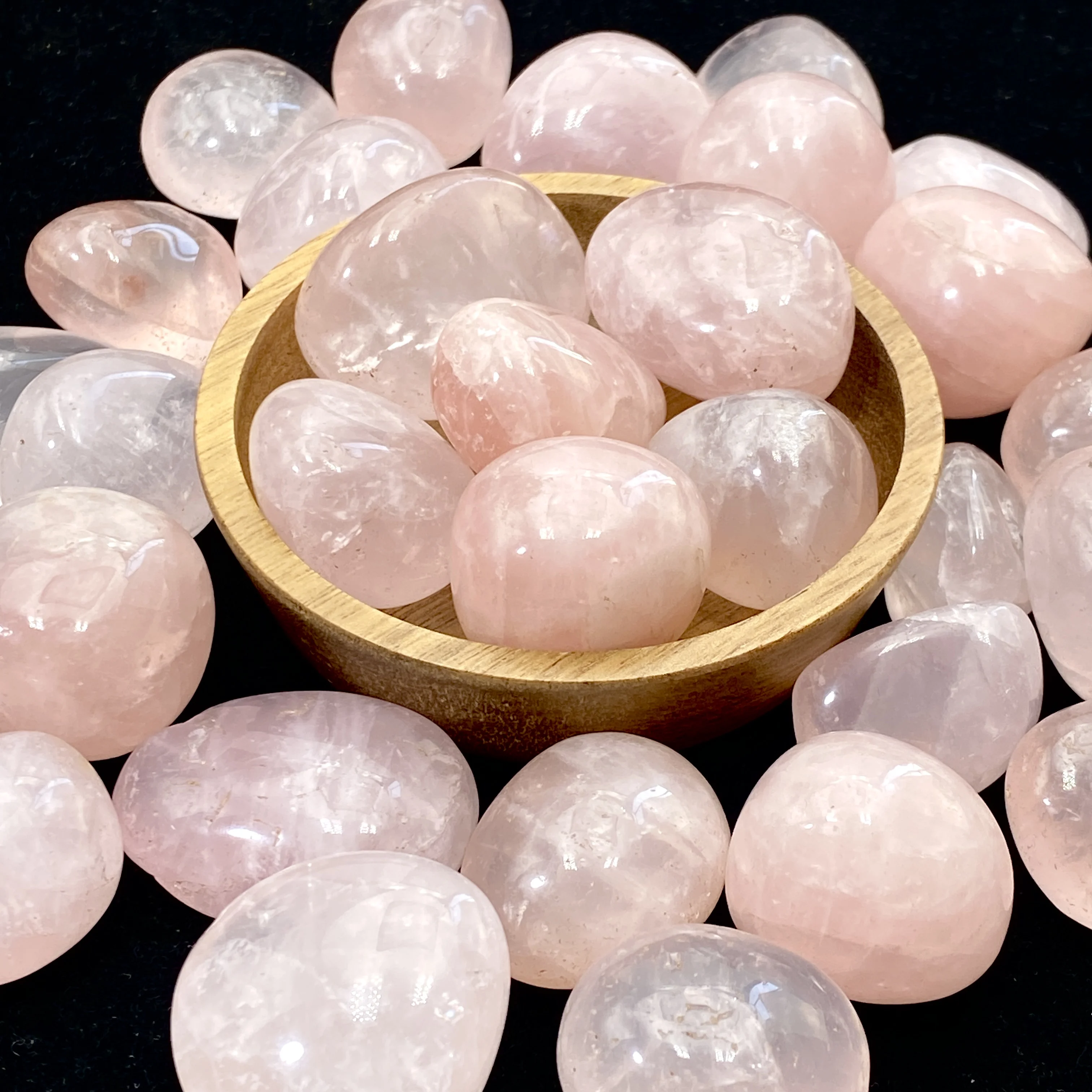 Natürlicher Trommelstein, Rosenquarz, Reiki-Heilstein, Energieerz, Mineralien, Probe, Hausgarten, Tank, Aquarium, Dekoration, Geschenke