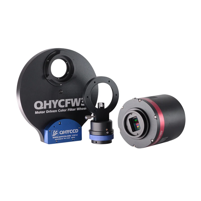 QHYCCD QHY294M+CWM3 Filter Wheel with OAG Set Recommended Combination with Adapter Ring for Astronomical Imaging