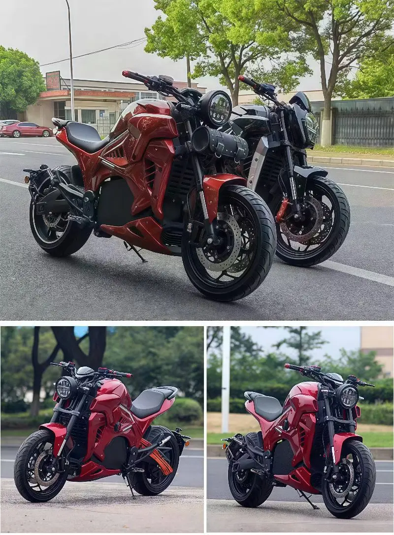 ZUIMI 3000W 5000W High Power High-speed Motor Lithium Battery Sportbikes Adult Fat Tire 72V Electric Motorcycle - view 4