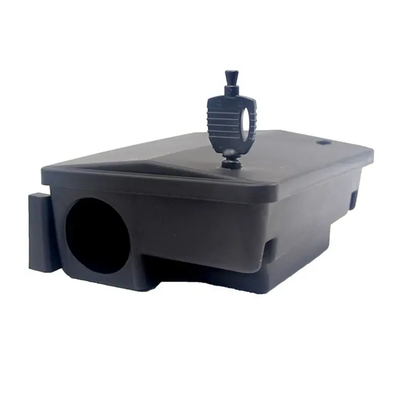 

Многоразовая ловушка-кормушка AEE8 из полипропилена с замком, защитой от вскрытия, деревянным домиком для приманки, для супермаркетов и дворов