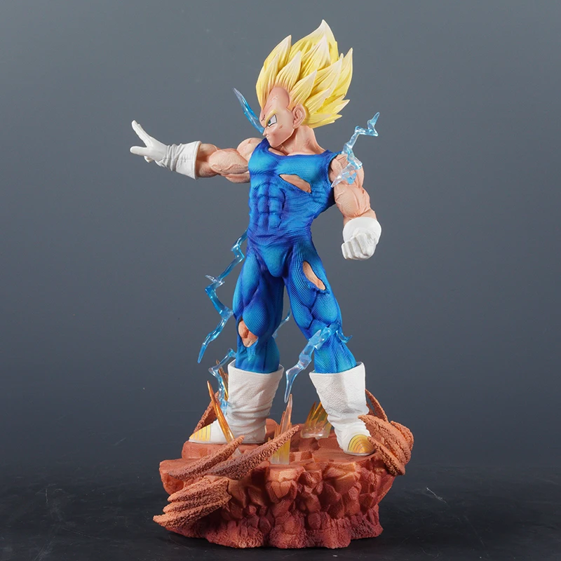 31.5 cm Anime Dragon Ball Actiefiguren Vegeta Goku Demonize Super Saiyan Model Desktop Collectie Speelgoed Gift Ornament Decaration