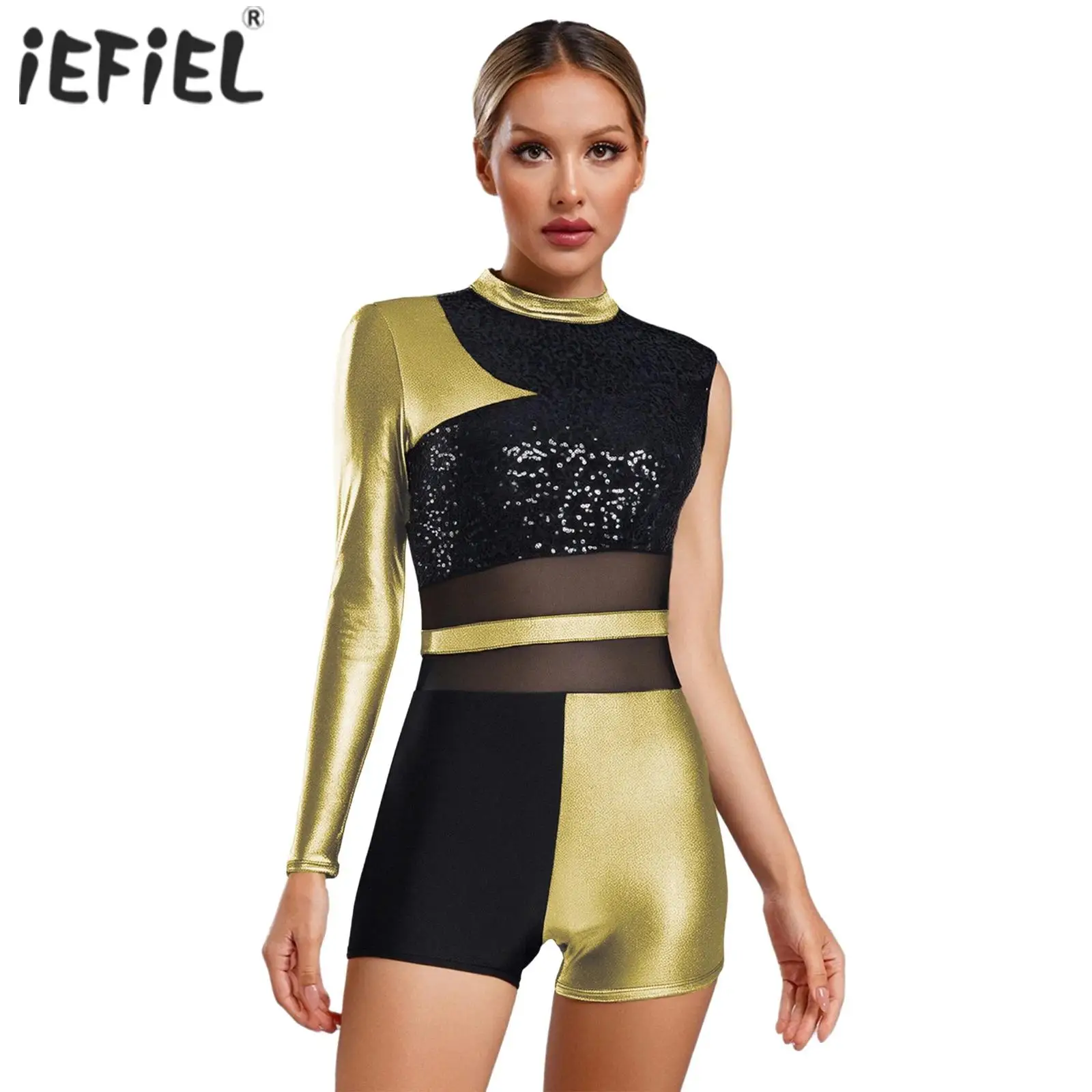 mulheres-danca-latina-bodysuit-sem-costas-boyshort-lantejoulas-brilhantes-metalico-brilhante-ginastica-collant-chacha-ballet-salao-de-danca-wear