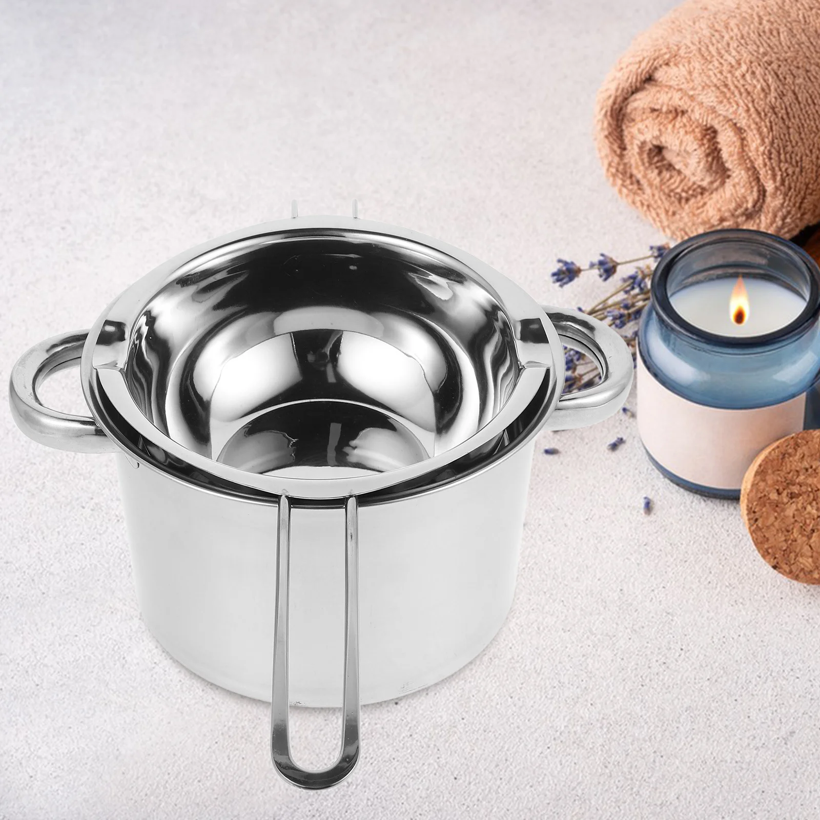 

1 set 1 Set Stainless Steel Melting Pot Kit For Scented Wax Melts Diy Craft Wax Melter Warmer Tool Making Supplies