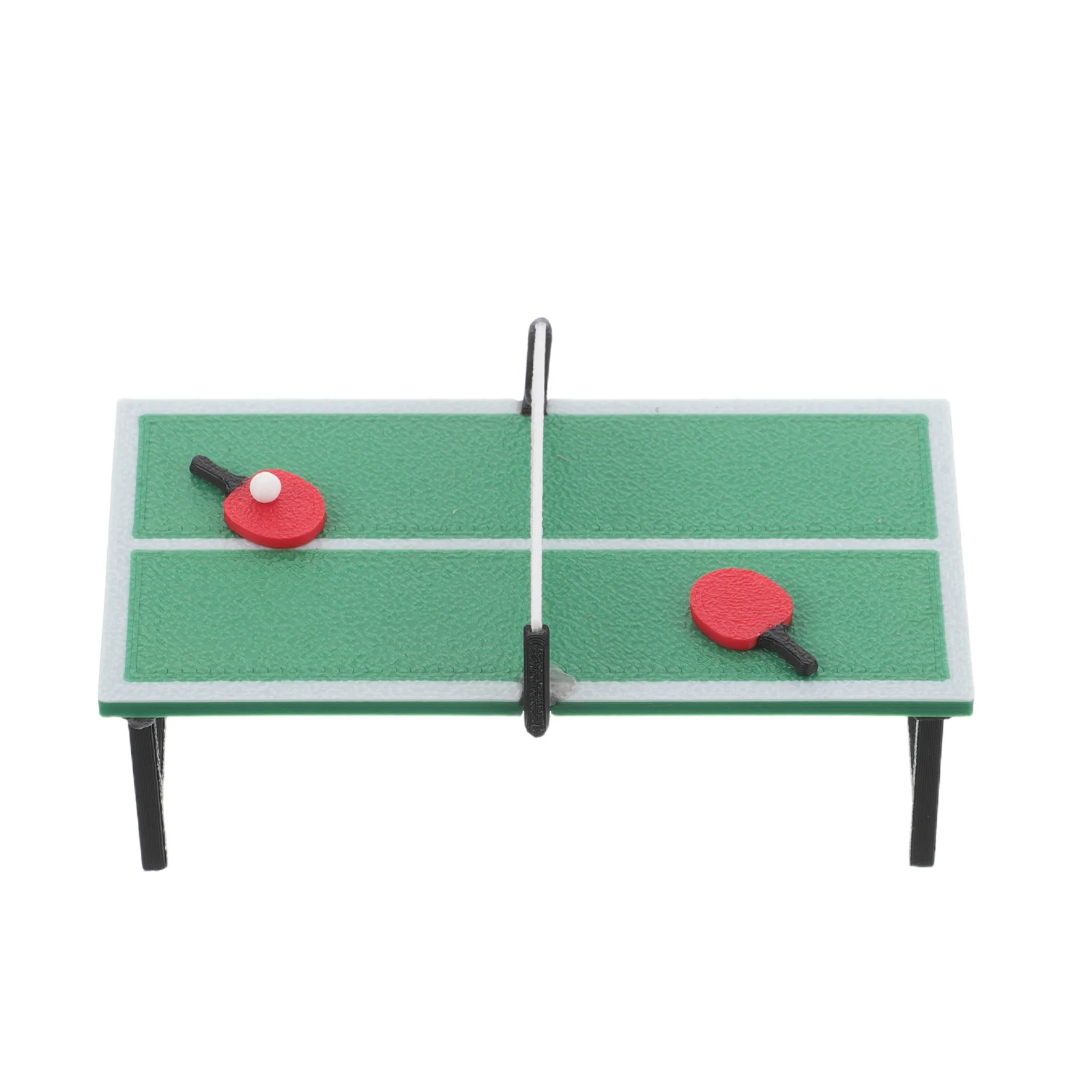 

1Set Miniature Table Tennis Table Small Mini House Sports Equipment Simulation Props Dollhouse Furniture Decoration