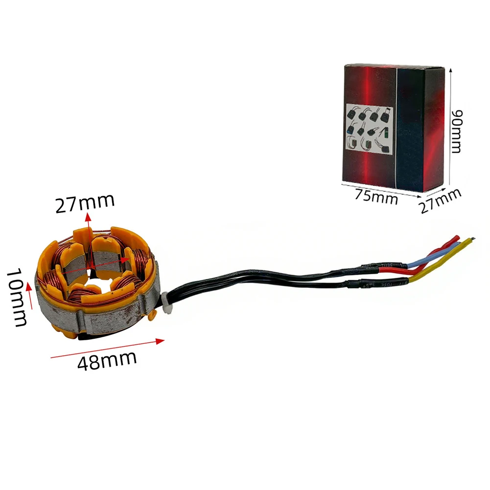 1pc Stator Coil For 16.8V/21V Brushless Electric Drill 16.8V-21V Stator Coil 07419 For Brushless Lithium Drill Stator Coil