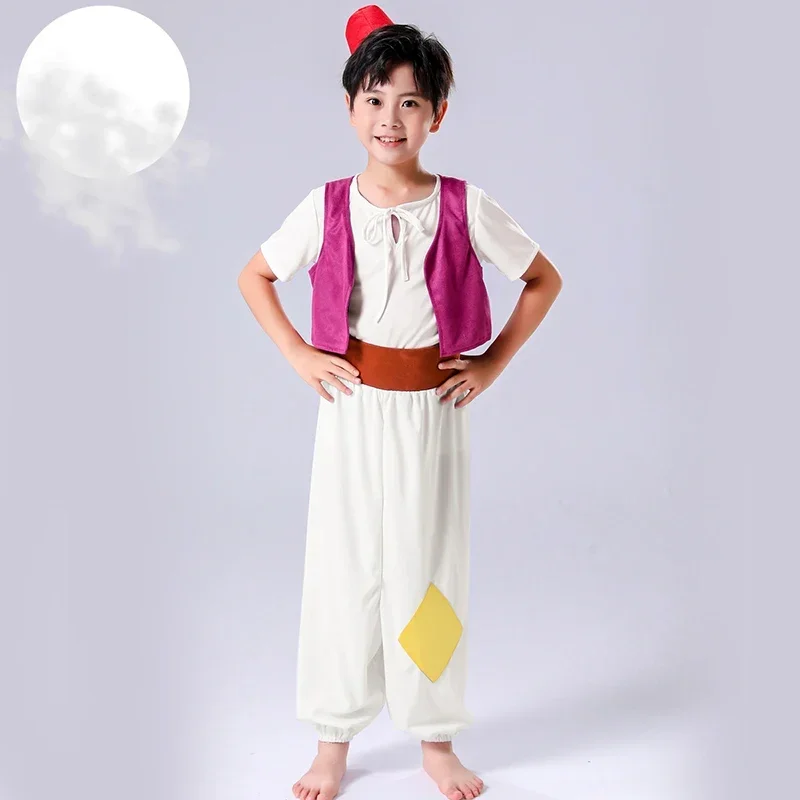 Halloween Aladdin Prince Cosplay Children Performance Costume