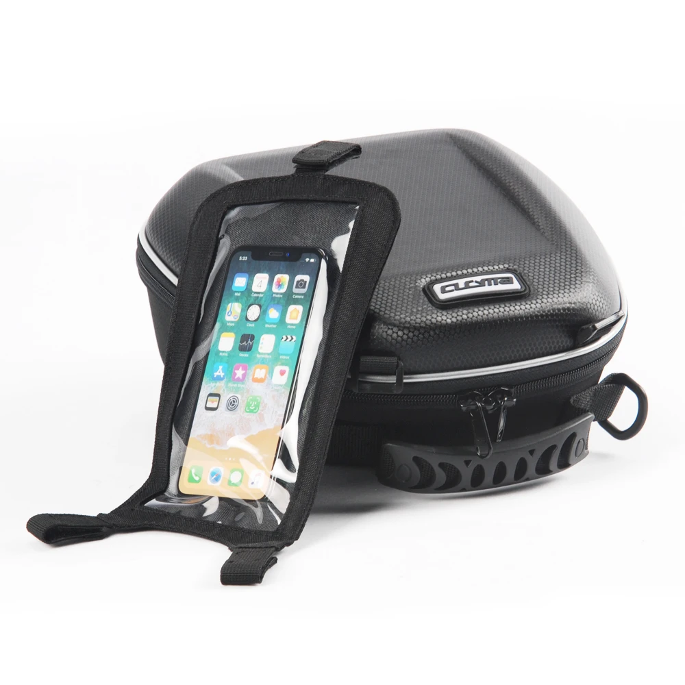 CB-N1903B Hard Shell Tanklock Motorcycle Bag Waterproof Sport Sling with Touchscreen Phone Pocket for Fuel Bikes