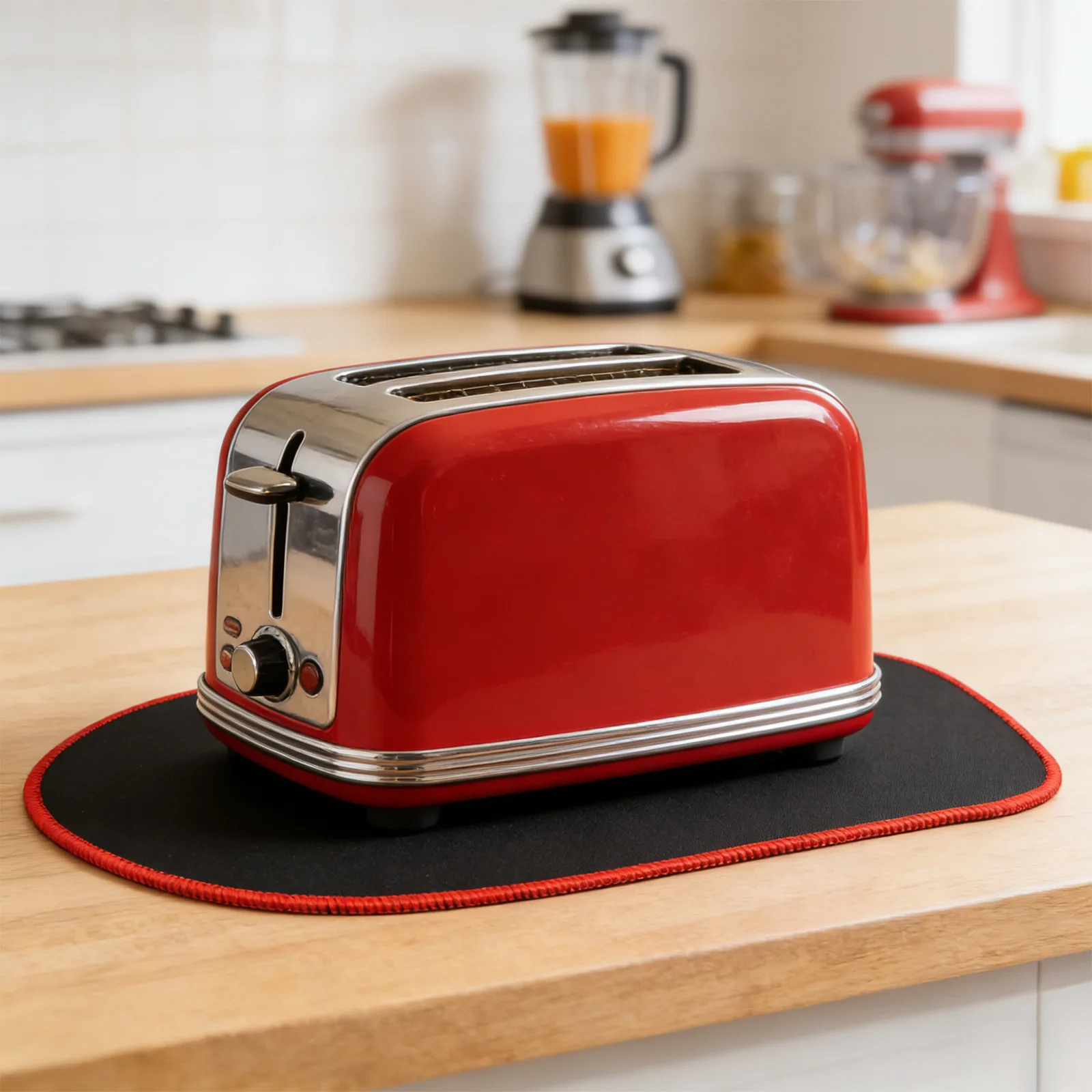 Mixer Slider Mat for Kitchen Aid 5 8 QT Stand Mixer Soft Felt Pad Anti Slip for Easy Movement and Countertop Care