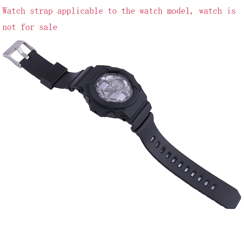 Pulseira de relógio de resina masculina e caixa compatível com casio GA-150 GA-300 GA-310 GLX-150 pulseira de relógio feminina pulseira esportiva de borracha 16mm
