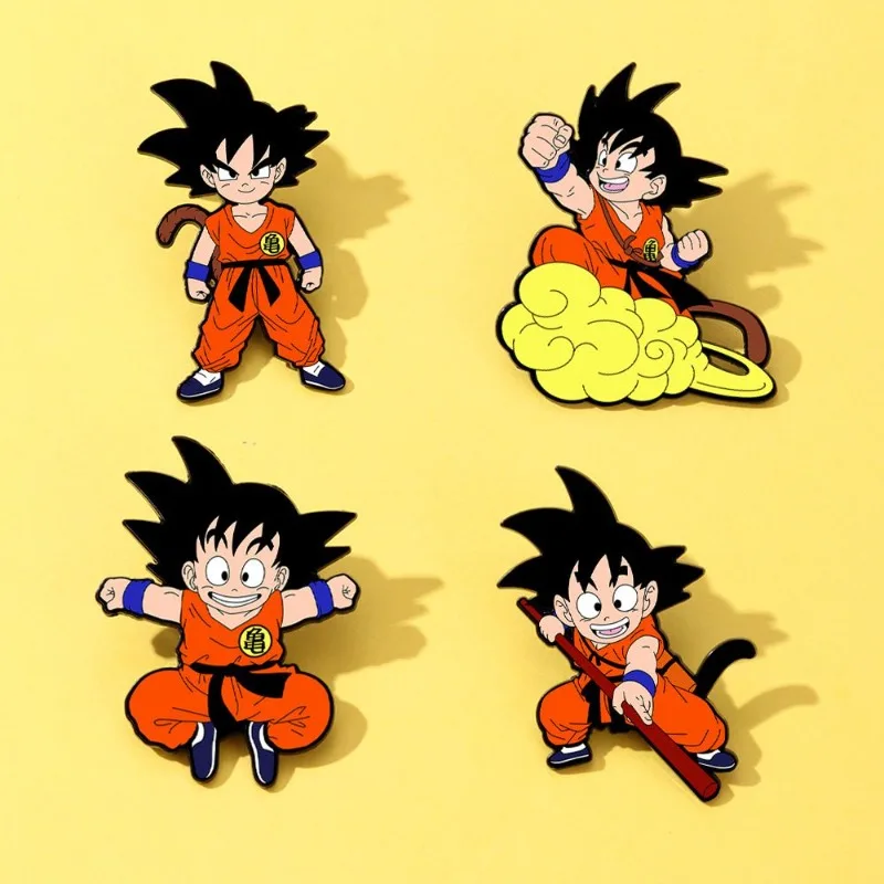 لعبة دراغون بول سون جوكو عالية اللون قيمة جديدة الإبداعية شارة معدنية الرسوم المتحركة الملابس الطرفية بروش كل مباراة حقيبة الديكور هدية