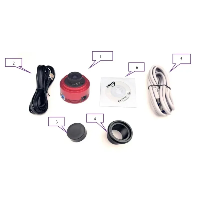 Asi178mm أبيض وأسود كاميرا الكواكب عصر 1/1.8 بوصة إطار عالي السرعة USB3.0 واجهة عدسة الكاميرا #5