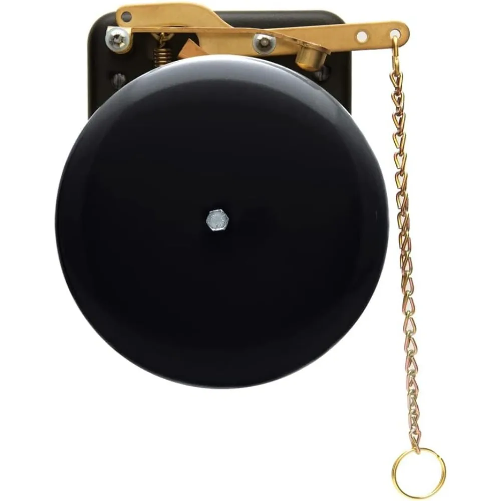 

Gong | Traditional Prize Fighter 6inch Boxing Bell | Loud & Made of Steel & Brass | Boxing Training and Warning Device in One