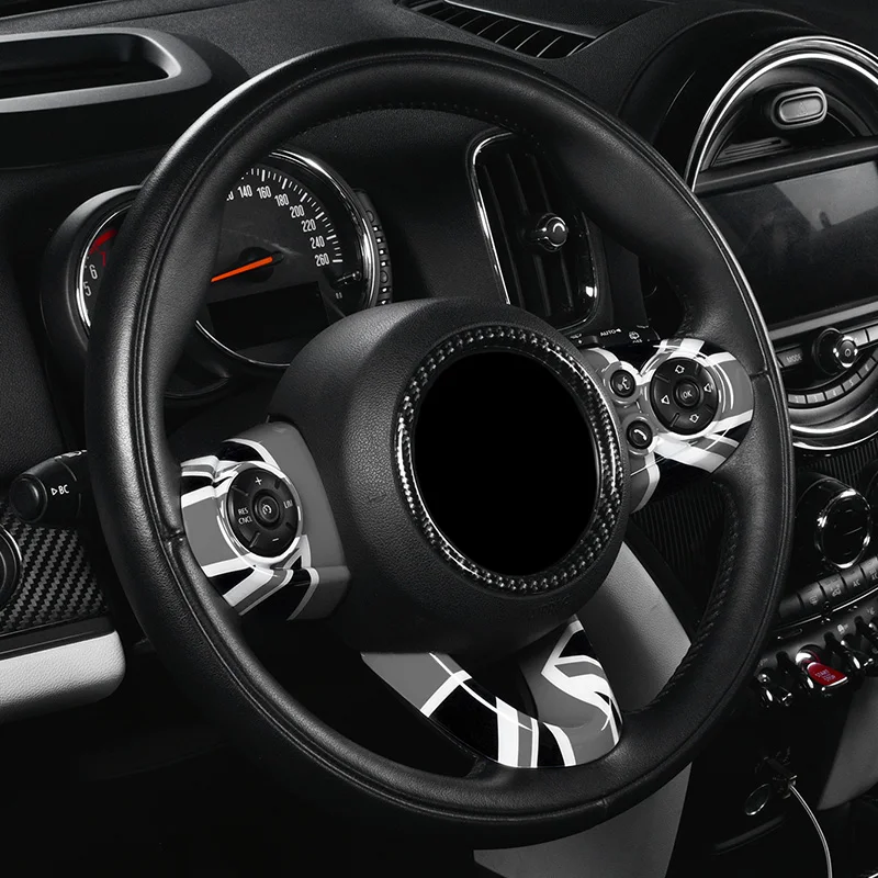 

Car Steering Wheel Control Button Panel Decoration Frame Cover Trim Sticker for Mini Cooper F54 F55 F56 F57 F60 Auto Styling