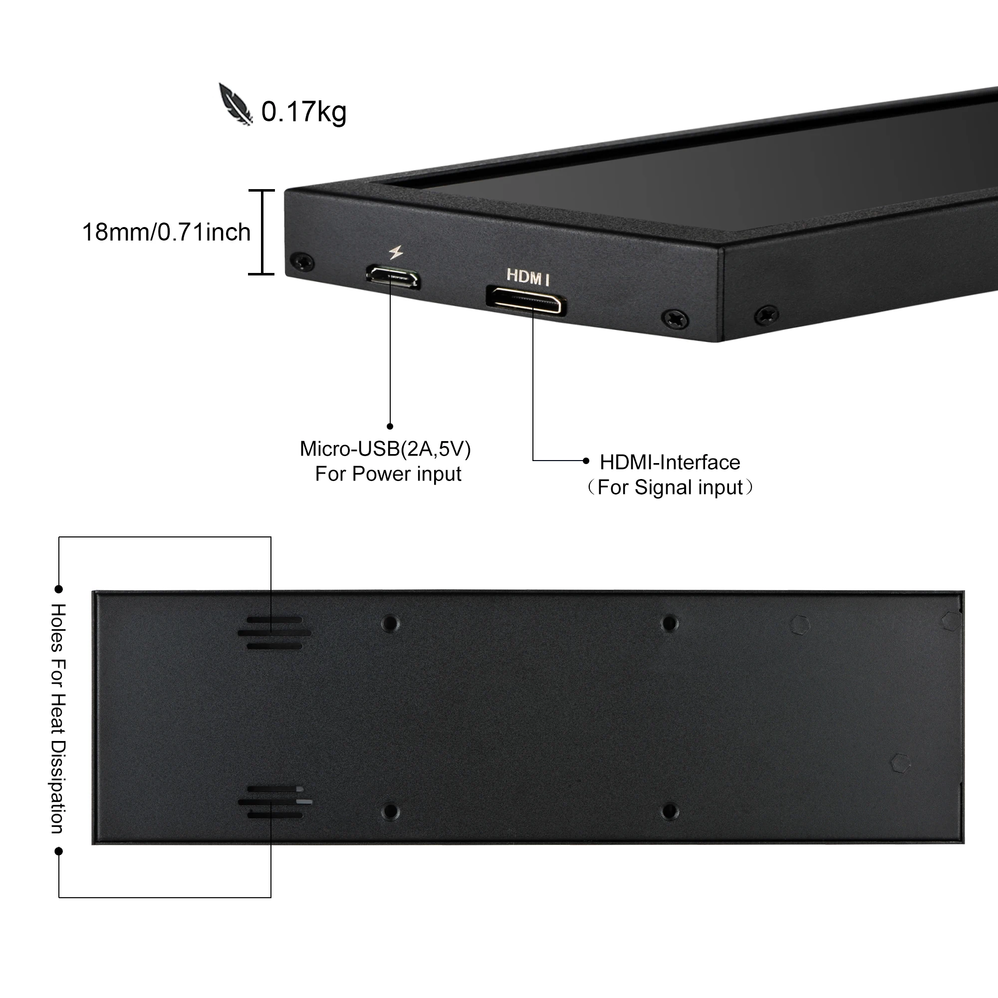 Imagem -04 - Wisecoco 8.8 Polegada Aida64 Display 480x1920 Ips Tela de Paisagem Hdmi Monitor Secundário Portátil para Computador Portátil Raspberry pi