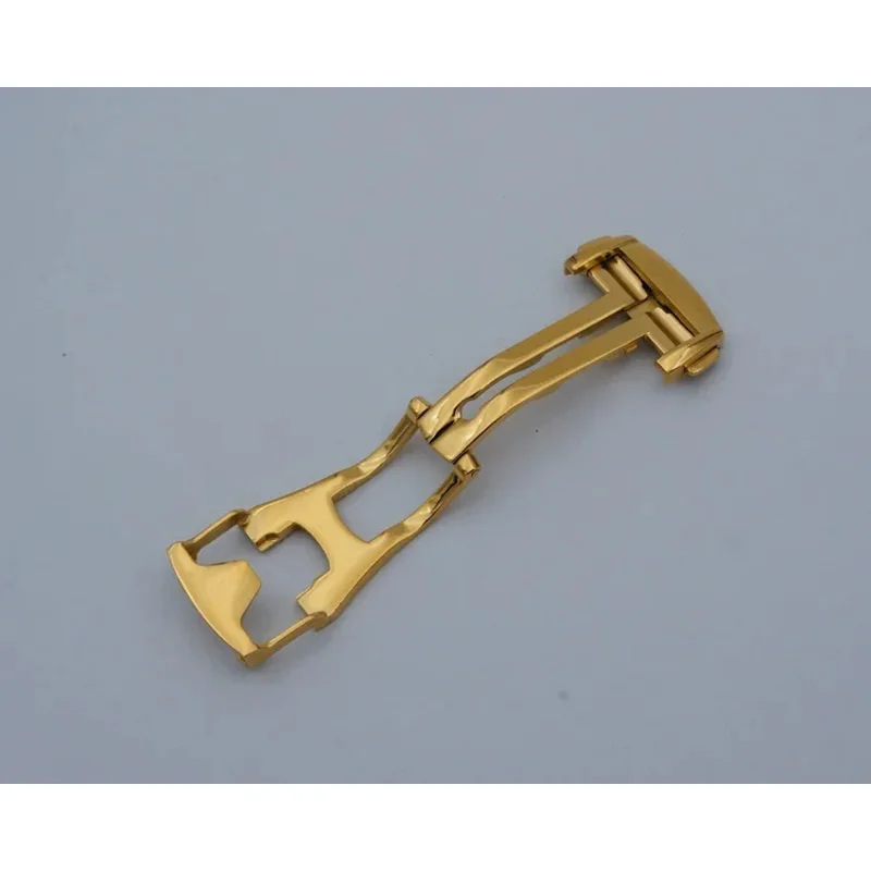 لساعة أوميغا 20 مللي متر 18 مللي متر 16 مشبك جلدي معدني زر نشر قابل للطي أبازيم إكسسوارات مشبك ساعة من الفولاذ المقاوم للصدأ