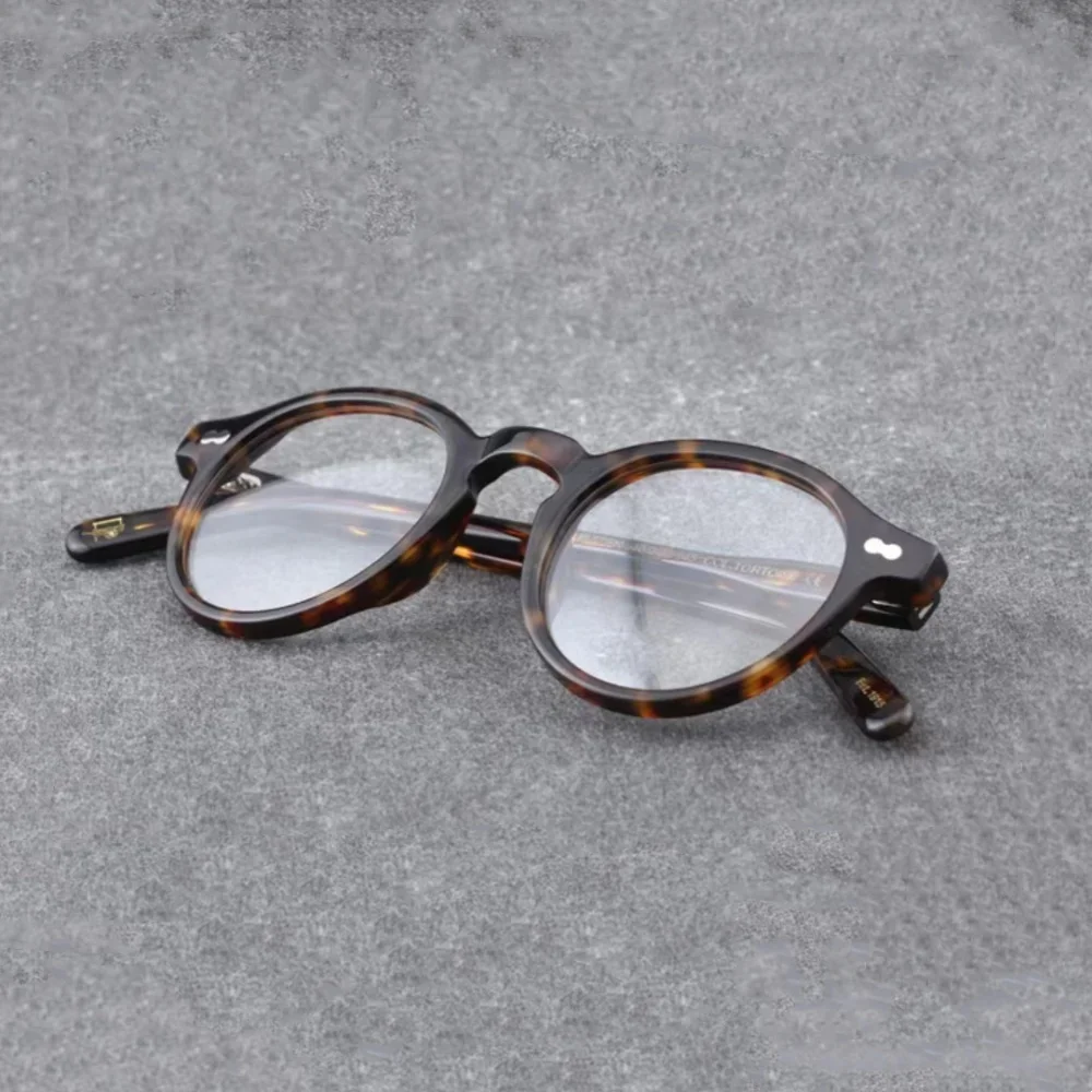 

Vintage frame men's high quality round acetate designer optical glasses for myopia reading women's prescription glasses MILTZEN