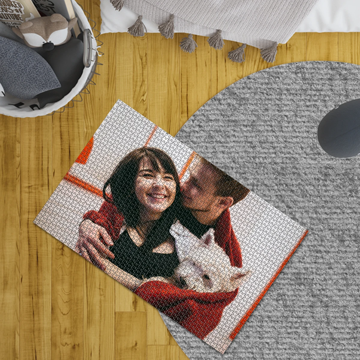 35/300/500/1000pcs Personalized Custom Photo Puzzle Family Photo Personalized Jigsaw Puzzles DIY Wooden Puzzle Gifts for Her Him